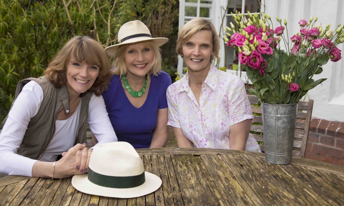 three sisters sitting together