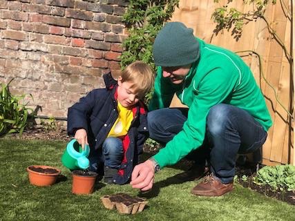 Sowing Hardy Annuals with children