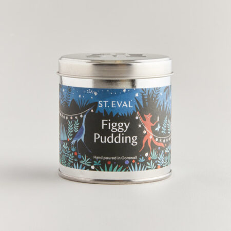 Figgy Pudding scented candle in a tin