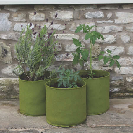 Recycled polyester plant pots