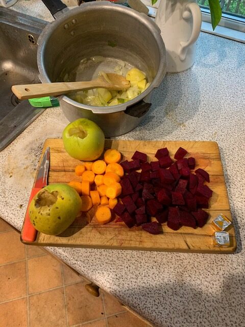 Beetroot soup ingredients