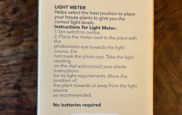 pH meter - light instructions