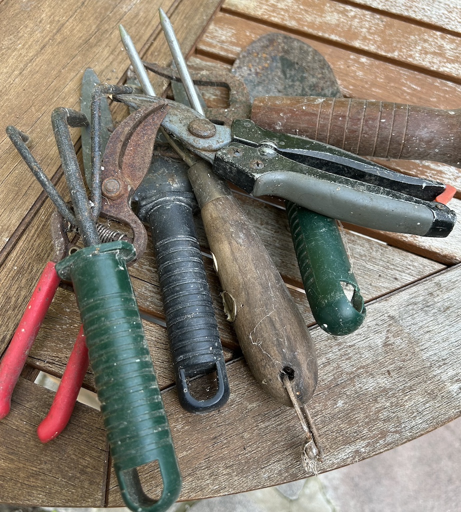 Old gardening tools